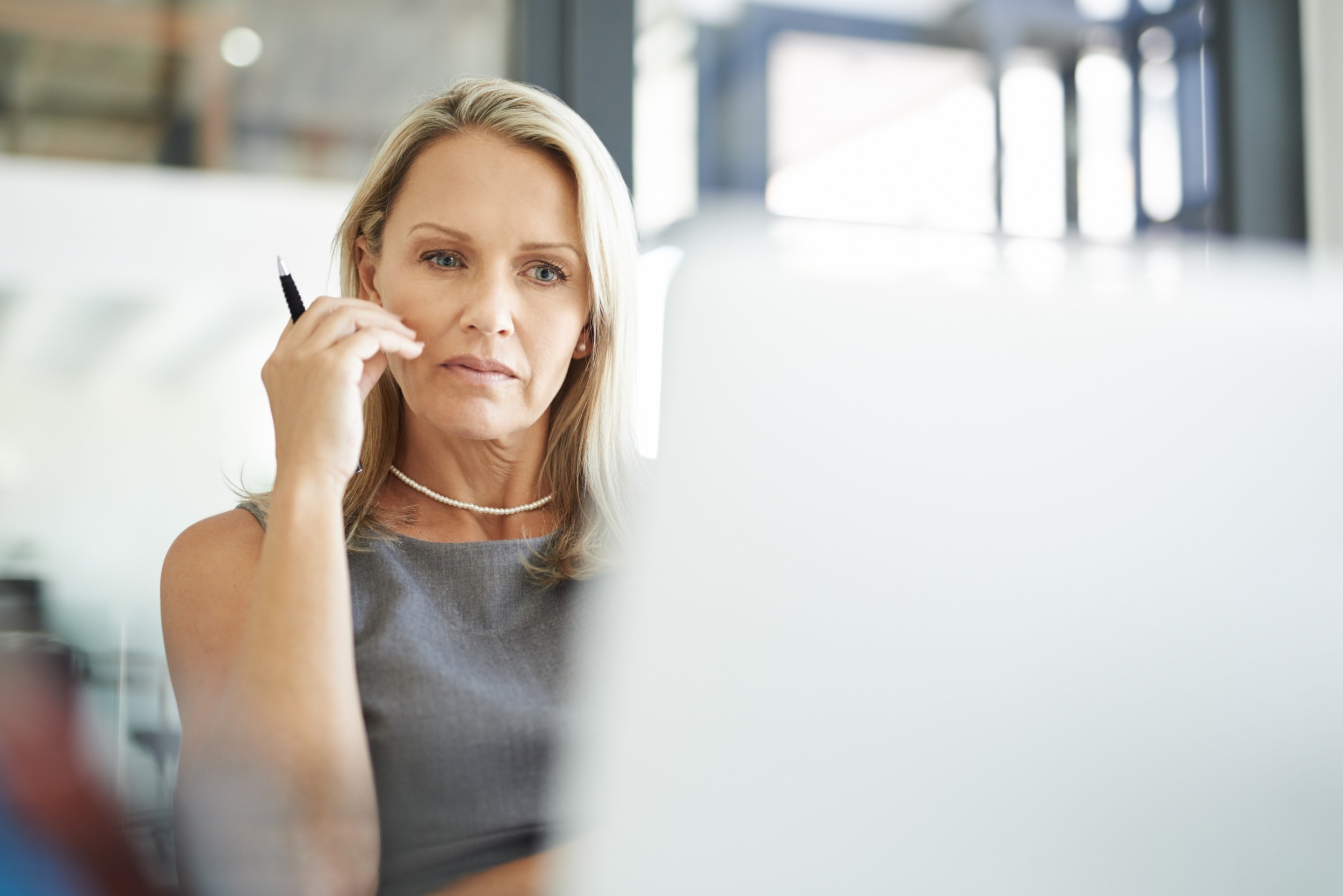 woman at computer